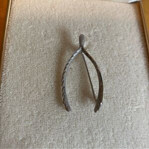 Marnel sterling silver vintage wishbone pin